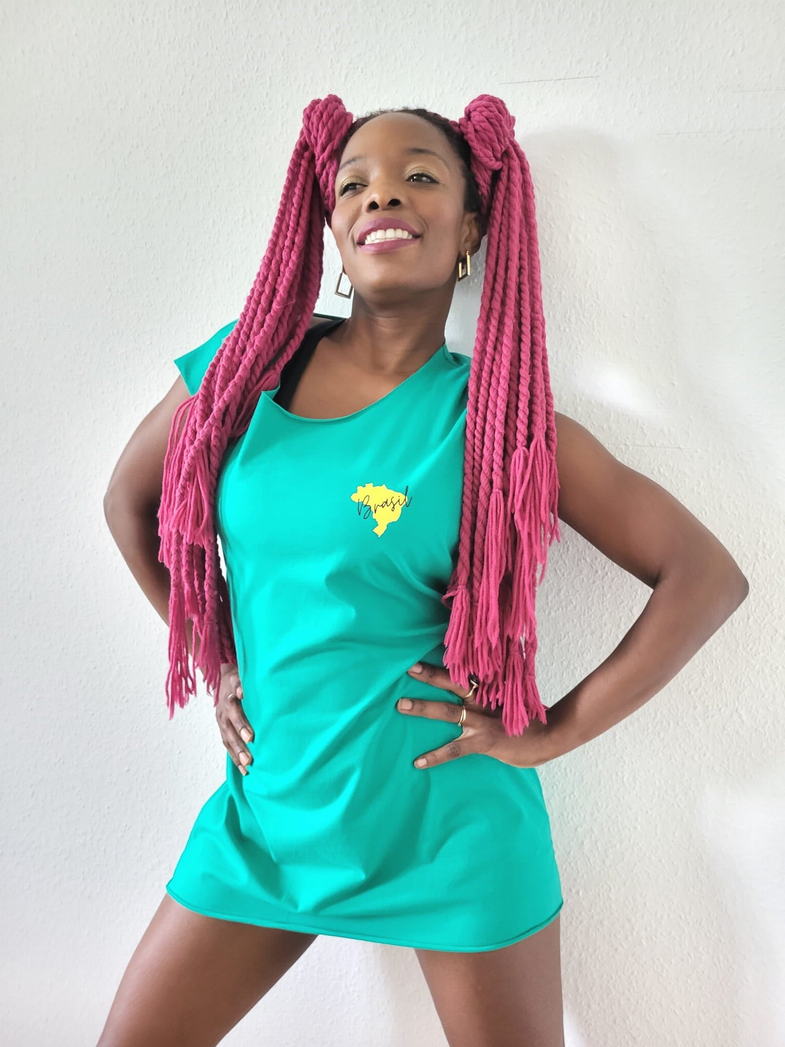 Sleeveless T-shirt BRASIL Green