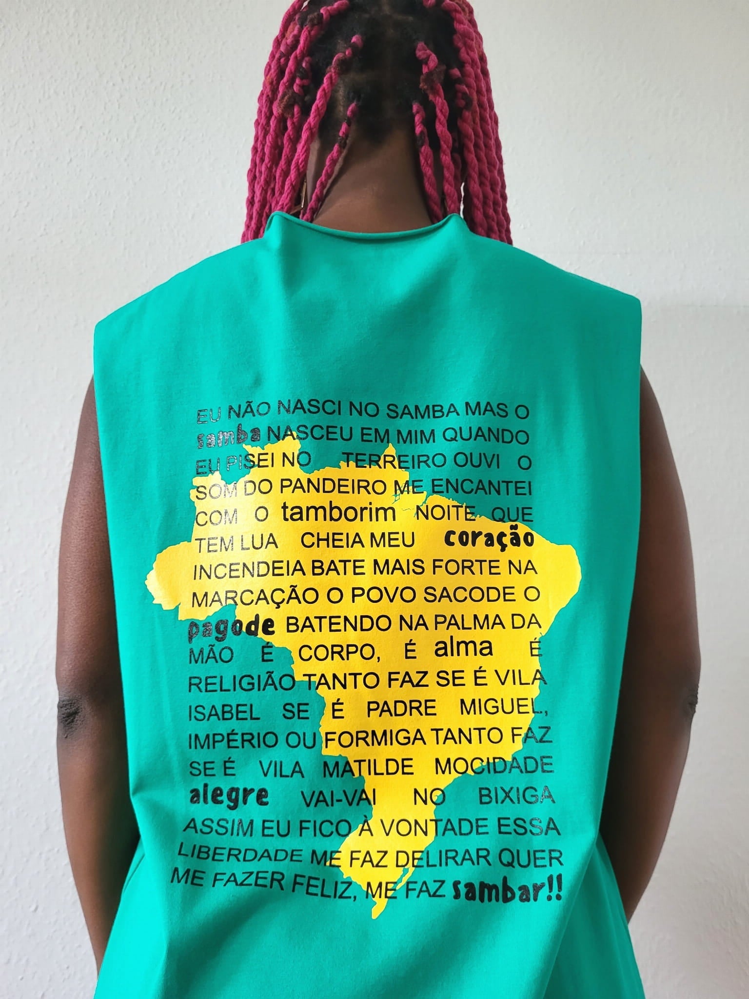 Sleeveless T-shirt BRASIL Green