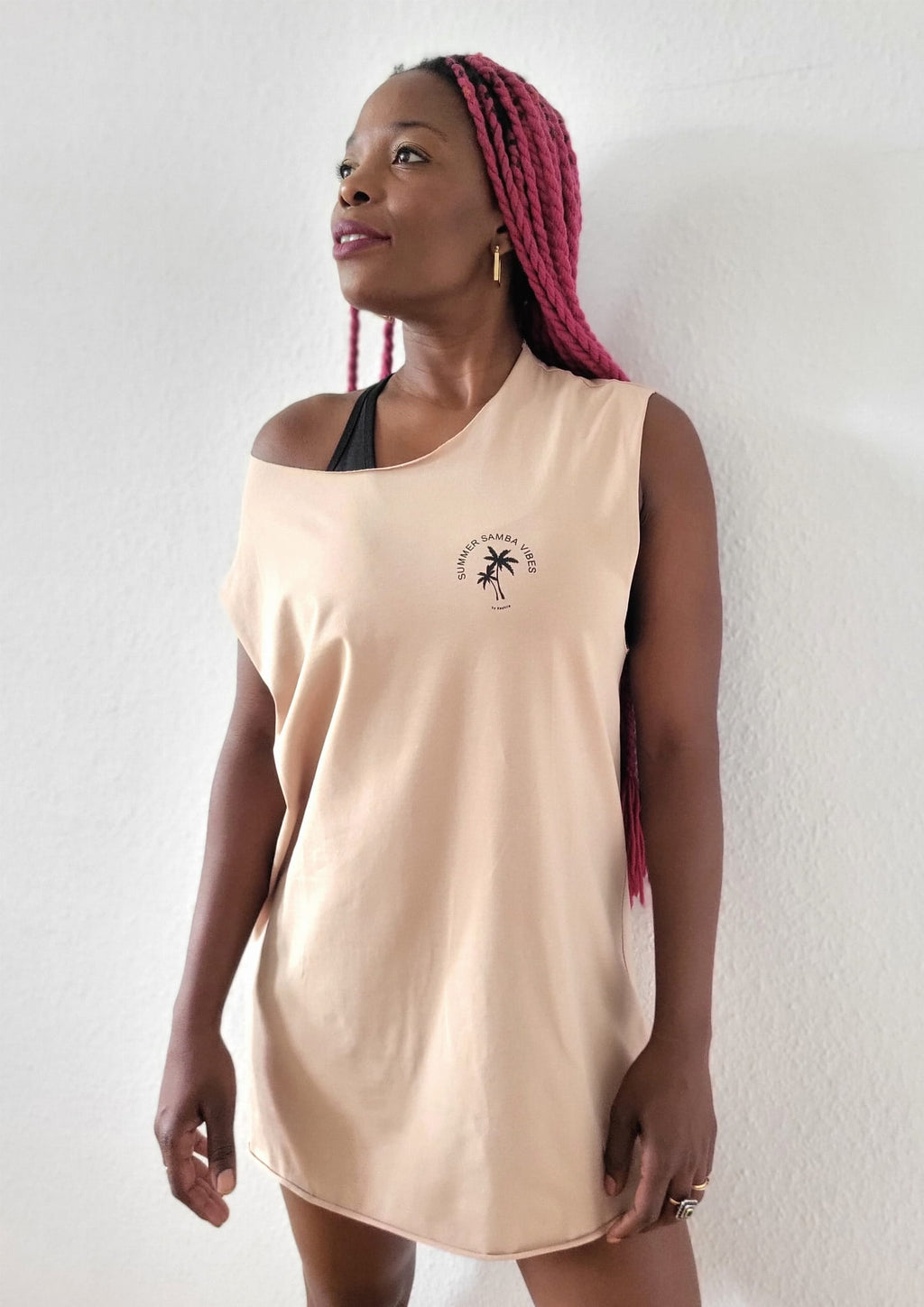 Sleeveless T-shirt PALMS Sand