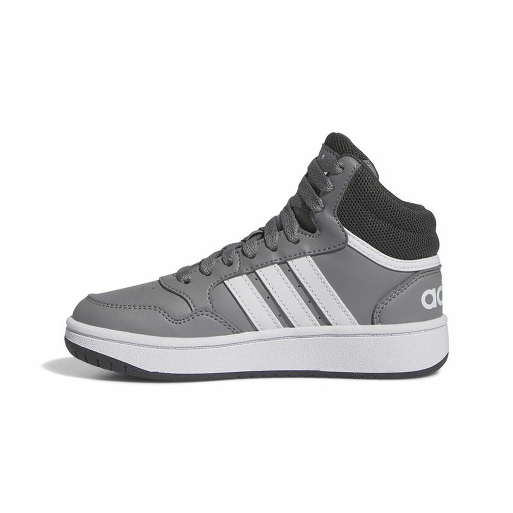 Sports Shoes for Kids Adidas Hoops 3.0 Mid Grey