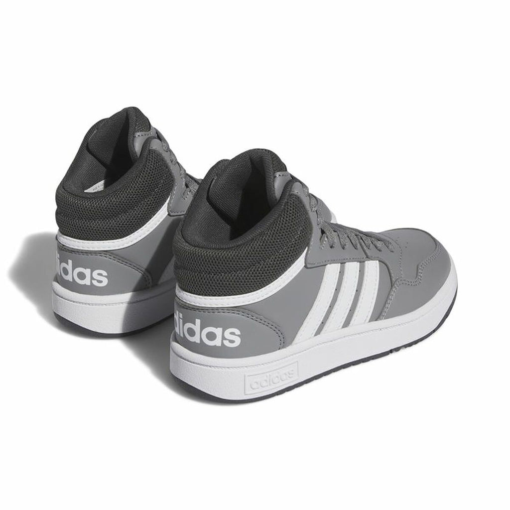 Sports Shoes for Kids Adidas Hoops 3.0 Mid Grey