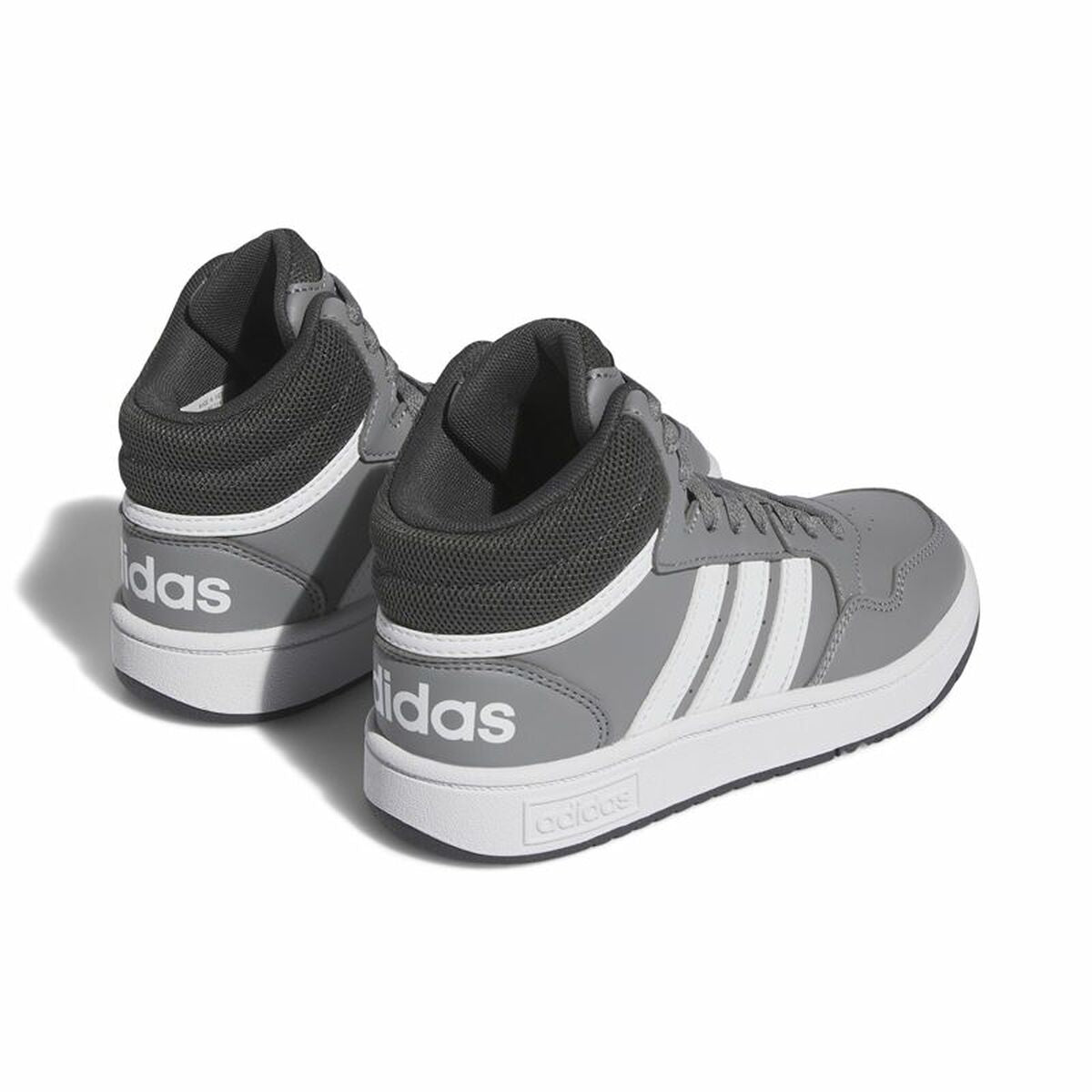 Sports Shoes for Kids Adidas Hoops 3.0 Mid Grey