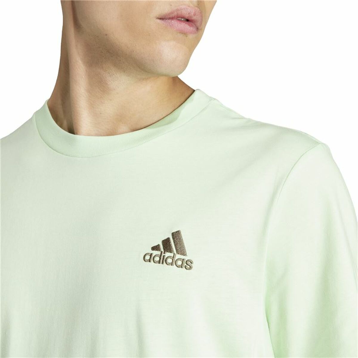 Men’s Short Sleeve T-Shirt Adidas adidas Sl Green