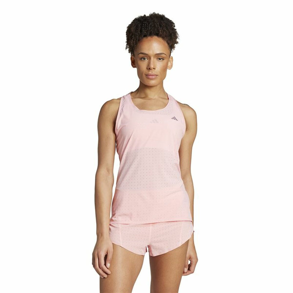 Men’s Short Sleeve T-Shirt Adidas Adizero Pink