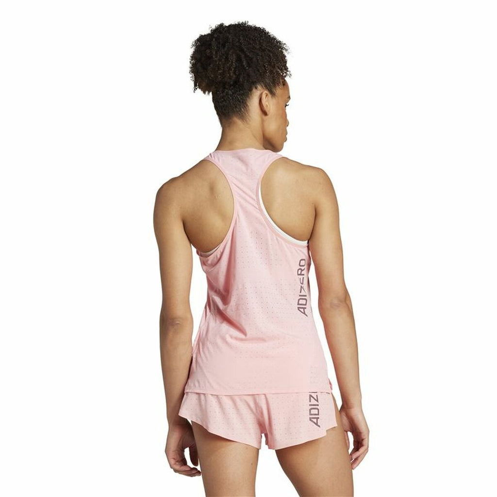 Men’s Short Sleeve T-Shirt Adidas Adizero Pink