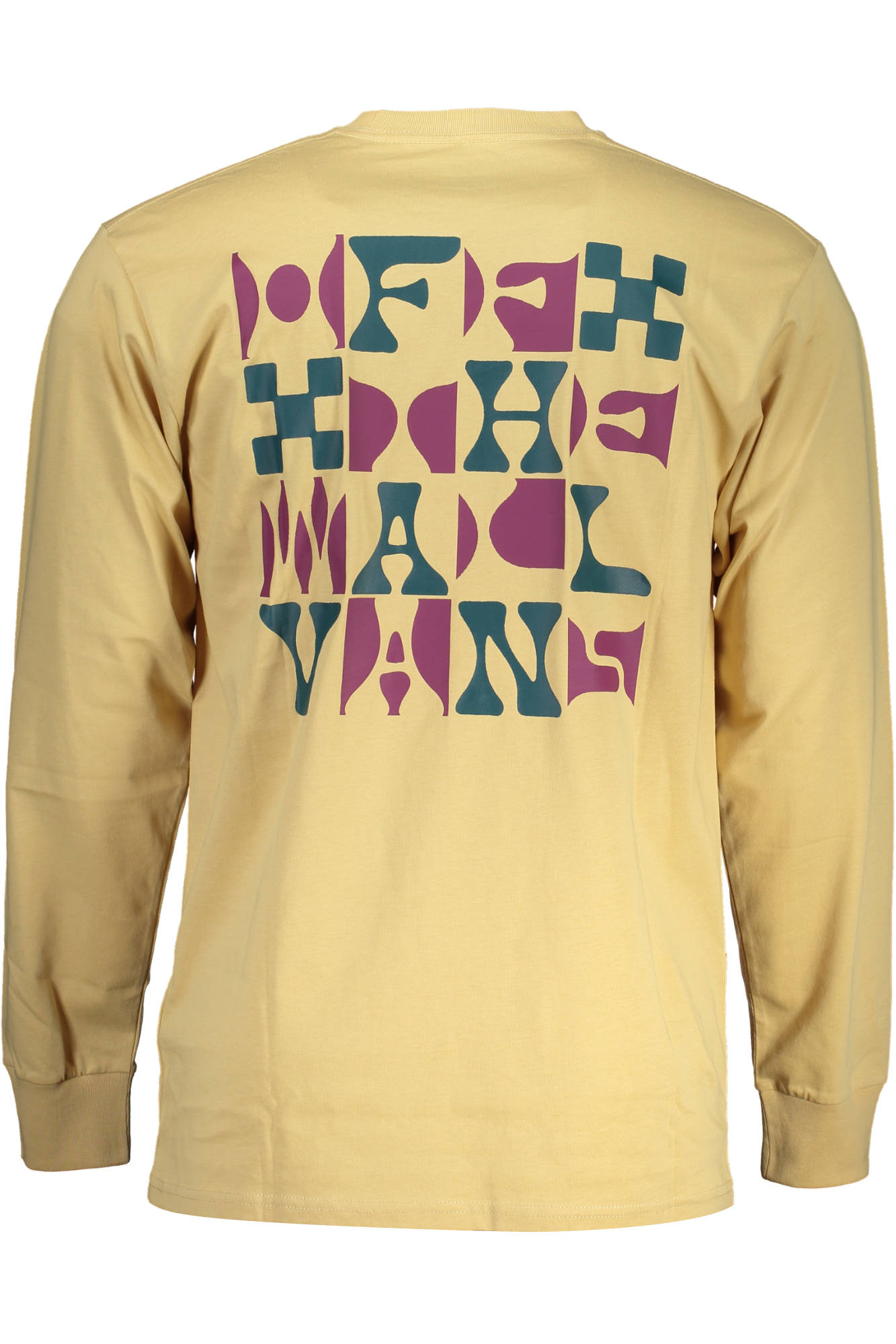 VANS LONG SLEEVE T-SHIRT MEN BEIGE